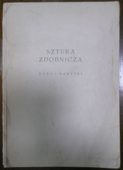 Przewodnik po dziale sztuki zdobniczej,MN Warszawa 1936